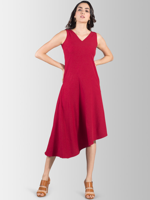 FableStreet Women Red Solid A-Line Dress
FableStreet Women Red Solid A-Line Dress