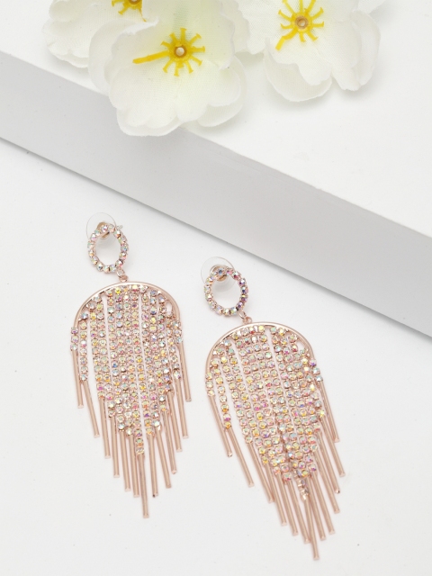 AVANT-GARDE PARIS Gold-Plated Contemporary Drop Earrings