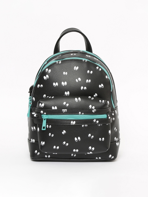Ginger by Lifestyle Women Black & White Graphic Backpack