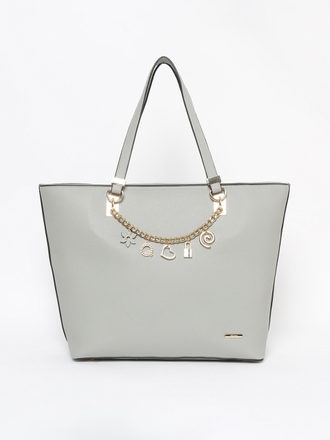 Ginger by Lifestyle Grey Solid Shoulder Bag