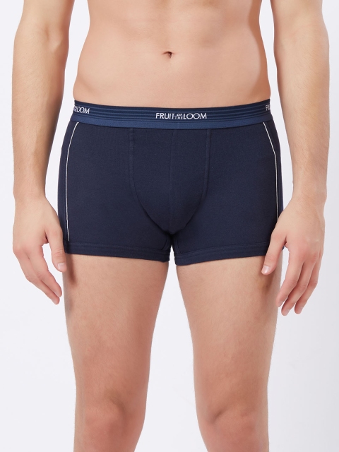 Fruit of the loom Men Blue Solid Trunk MTR05-A1S3