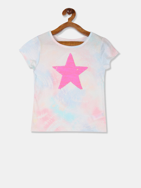 The Childrens Place Girls Multicoloured Dyed Flip Sequin Round Neck T-shirt, Multi
The Childrens Place Girls Multicoloured Dyed Flip Sequin Round Neck T-shirt, Multi
