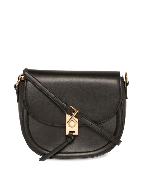 ALDO Black Solid Sling Bag