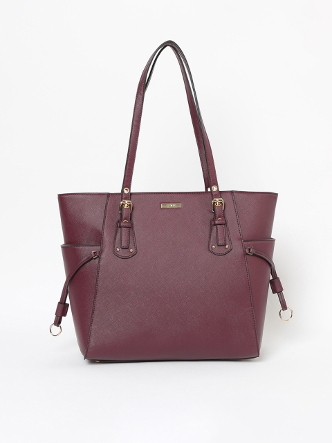 CODE by Lifestyle Burgundy Solid Shoulder Bag