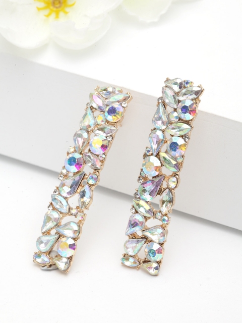 AVANT-GARDE PARIS Multicoloured Gold-Plated Contemporary Crystal Drop Earrings, Multi
AVANT-GARDE PARIS Multicoloured Gold-Plated Contemporary Crystal Drop Earrings, Multi
