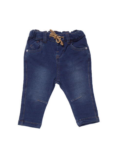 Chicco Boys Blue Solid Regular Trousers