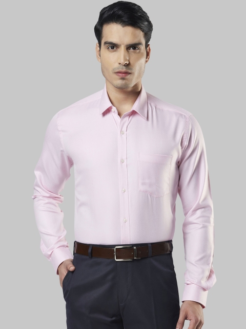Next Look Men Pink Regular Fit Solid Formal Shirt