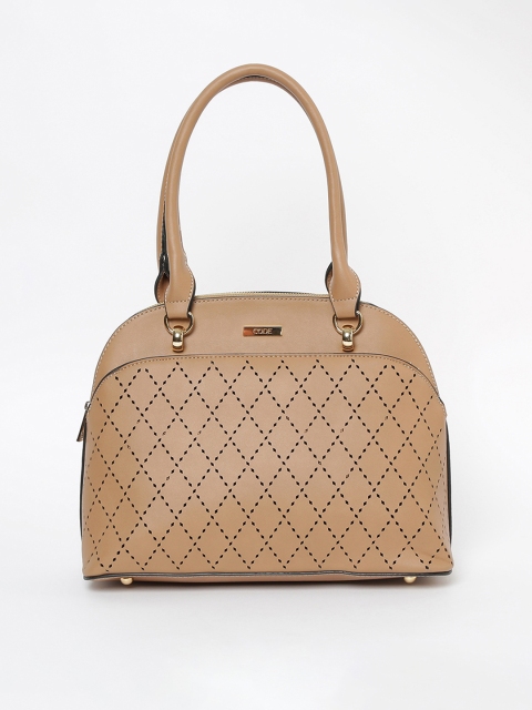 CODE by Lifestyle Beige Laser Cut Shoulder Bag