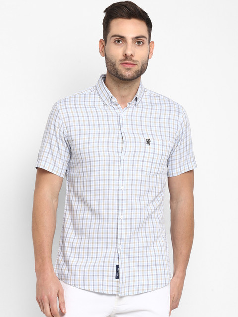 Red Tape Men Blue & Yellow Regular Fit Checked Casual Shirt 
Red Tape Men Blue & Yellow Regular Fit Checked Casual Shirt