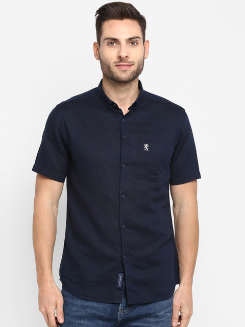 Red Tape Men Navy Blue Smart Regular Fit Solid Casual Shirt 
Red Tape Men Navy Blue Smart Regular Fit Solid Casual Shirt