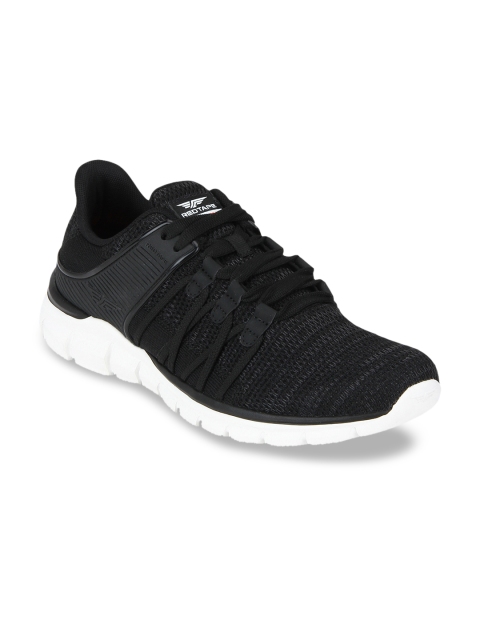 Red Tape Men Black Textile Memory Foam Walking Shoes