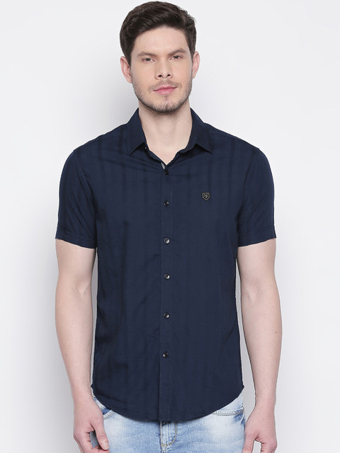 Mufti Men Navy Blue Slim Fit Striped Casual Shirt
Mufti Men Navy Blue Slim Fit Striped Casual Shirt