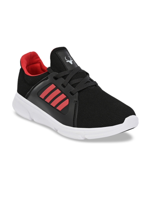 HIROLAS Men Black Running Shoes