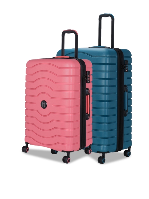 IT luggage Unisex Set Of 2 Intervolve 360 Degree Rotation Hard-Sided Trolley Suitcases, Teal
IT luggage Unisex Set Of 2 Intervolve 360 Degree Rotation Hard-Sided Trolley Suitcases, Teal
