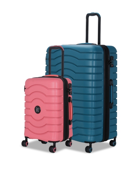 IT luggage Unisex Set Of 2 Intervolve 360-Degree Rotation Hard-Sided Trolley Suitcases, Blue
IT luggage Unisex Set Of 2 Intervolve 360-Degree Rotation Hard-Sided Trolley Suitcases, Blue