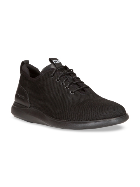 Cole Haan Men Black Grand Plus Essex Distance Knit Sneakers