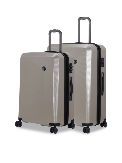 IT luggage Unisex Set Of 2 Brown Textured Confide 360-Degree Rotation Hard-Sided Expandable Trolley Suitcases
IT luggage Unisex Set Of 2 Brown Textured Confide 360-Degree Rotation Hard-Sided Expandable Trolley Suitcases