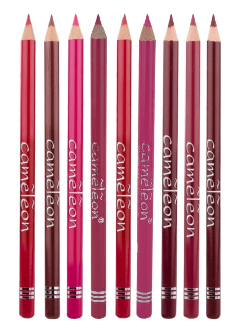 Cameleon Set of 8 Single Apply Lip Liner Pencil, Multi