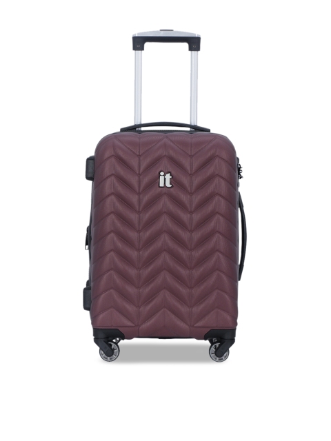 IT luggage Unisex Brown Textured Ascending 360-Degree Rotation Hard-Sided Expandable Cabin Trolley Suitcase
IT luggage Unisex Brown Textured Ascending 360-Degree Rotation Hard-Sided Expandable Cabin Trolley Suitcase