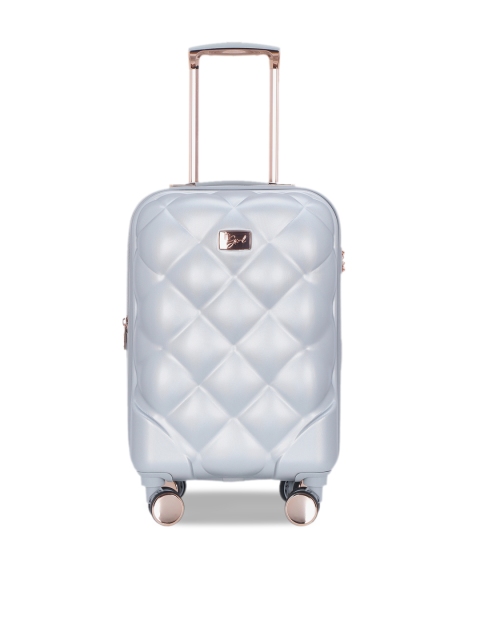 IT luggage Unisex Silver-Toned Textured Opulent 360-Degree Rotation Hard-Sided Expandable Cabin Trolley Suitcase
IT luggage Unisex Silver-Toned Textured Opulent 360-Degree Rotation Hard-Sided Expandable Cabin Trolley Suitcase
