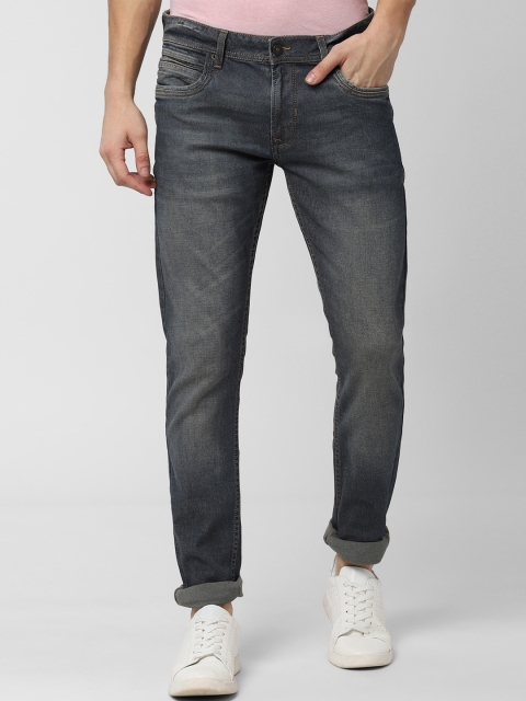 Peter England Casuals Men Grey Skinny Fit Mid-Rise Clean Look Stretchable Jeans