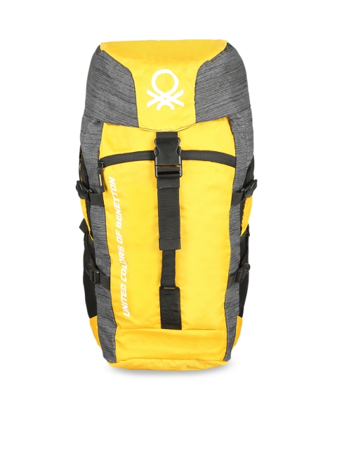 United Colors of Benetton Unisex Yellow & Grey Colourblocked Large 60 Litre Rucksack
United Colors of Benetton Unisex Yellow & Grey Colourblocked Large 60 Litre Rucksack