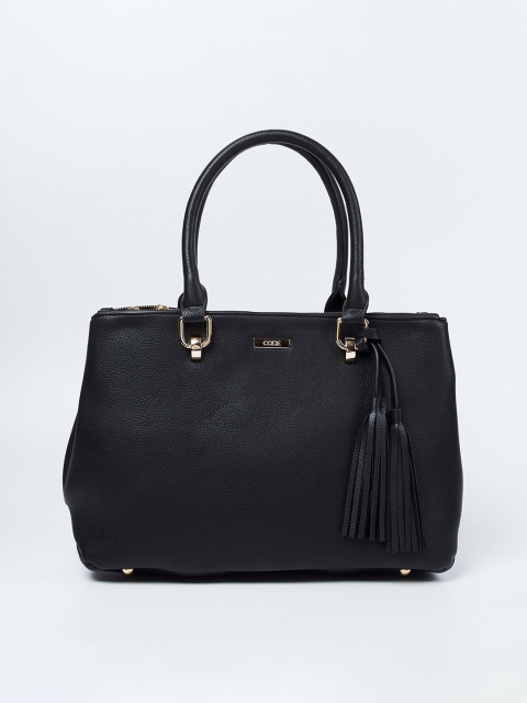 CODE by Lifestyle Black Solid Handheld Bag