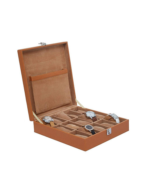 Leather World Unisex Tan Watch Organiser Box, Brown
Leather World Unisex Tan Watch Organiser Box, Brown