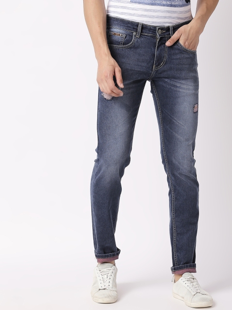 BOLTS and BARRELS Men Navy Blue Slim Fit Mid-Rise Mildly Distressed Stretchable Jeans
BOLTS and BARRELS Men Navy Blue Slim Fit Mid-Rise Mildly Distressed Stretchable Jeans