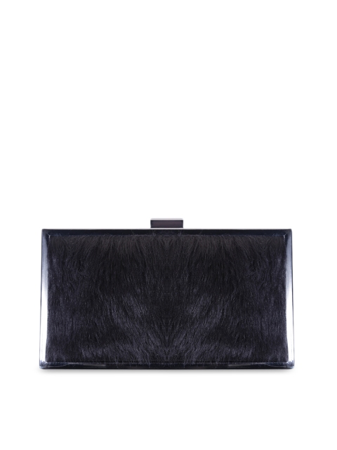 Vdesi Charcoal Textured Box Clutches