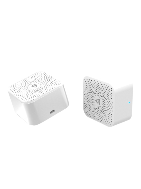 RAEGR Unisex Set of 2 White AirDrums 400 TWS Mini Wireless Bluetooth Speaker