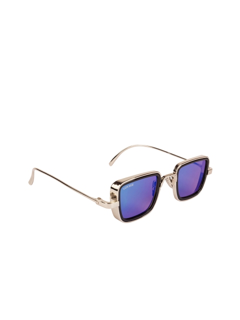 Voyage Unisex Square UV Protect Sunglasses 58157MG3262, Blue