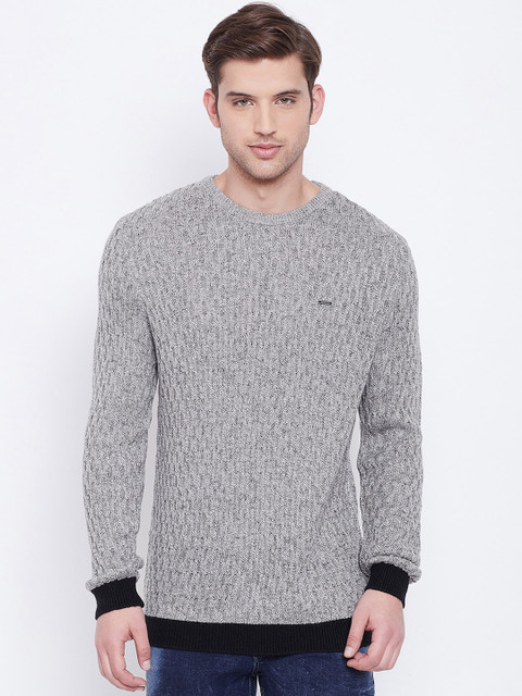 BLACK BUCK Men Grey Self Design Pullover Sweater
BLACK BUCK Men Grey Self Design Pullover Sweater