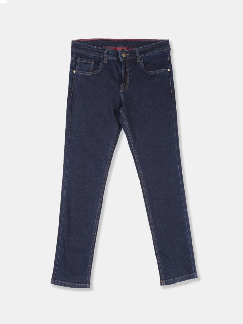 Flying Machine Boys Blue Skinny Fit Mid-Rise Clean Look Jeans