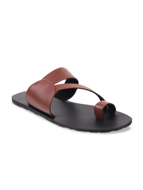 WALKWAY by Metro Men Brown Solid Sandals