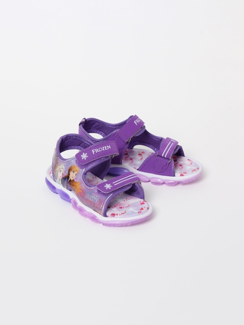 Fame Forever by Lifestyle Girls Purple Printed Open Toe Flats