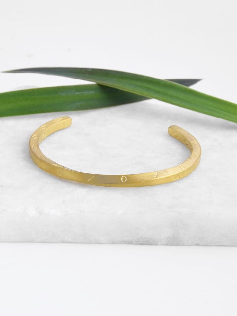 Tistabene Men Alloy Gold-Plated Bangle-Style Bracelet