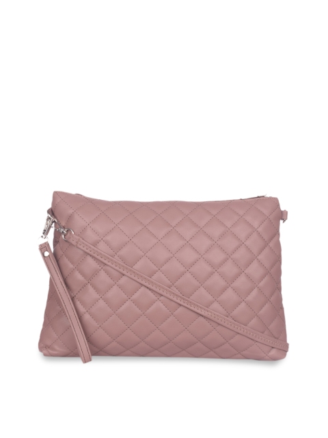 Bagkok Pink Textured Handheld Bag