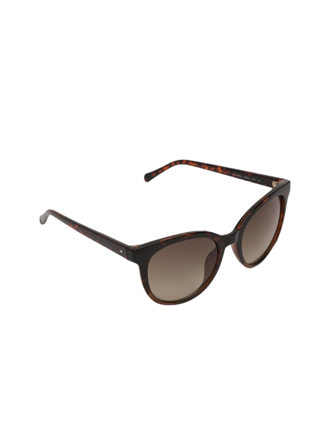 Fossil Women Rectangle Sunglasses 202408WR951HA, Brown