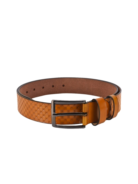 BuckleUp Men Tan Brown Textured Belt