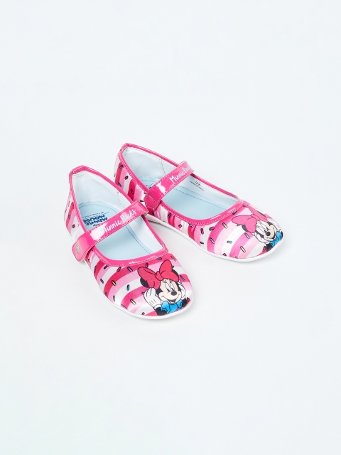 Fame Forever by Lifestyle Girls Pink Mini Mouse Printed Ballerinas
