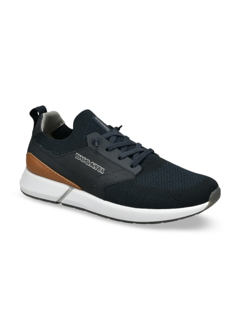 Bugatti Men Blue Solid Sneakers