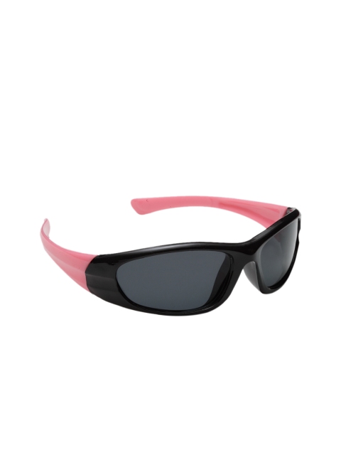Stoln Boys Polarised & UV Protected Lens Rectangle Sunglasses SWSL0390, Black