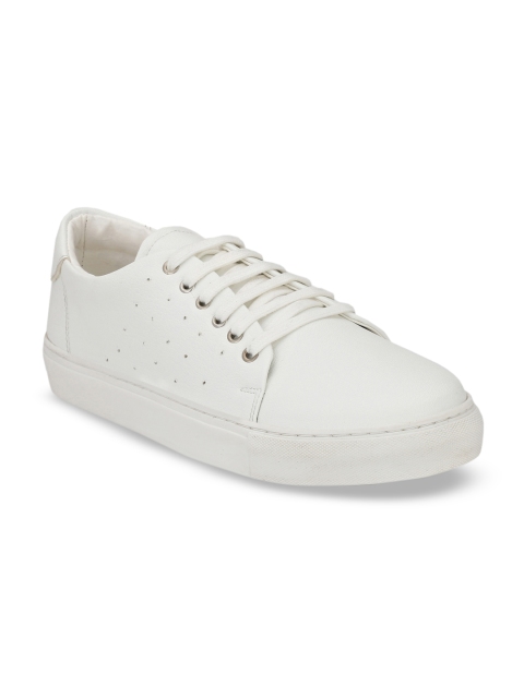 Guava Men White Perforated Sneakers