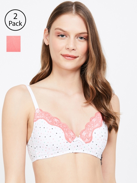 Ginger by Lifestyle Pack of 2 Lace Non-Wired Lightly Padded Plunge Bras 8907362338074, Pink
Ginger by Lifestyle Pack of 2 Lace Non-Wired Lightly Padded Plunge Bras 8907362338074, Pink