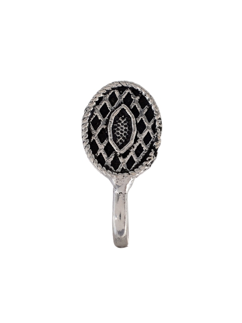 Silvermerc Designs Oxidised Silver-Plated Handcrafted Clip-On Nosepin