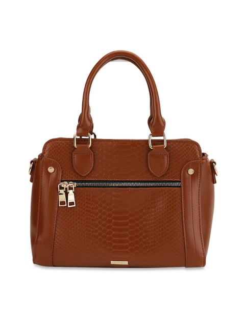 Kazo Brown Textured Handheld Bag