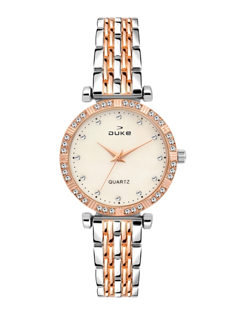 Duke Women Beige Analogue Watch DK7008RW02C