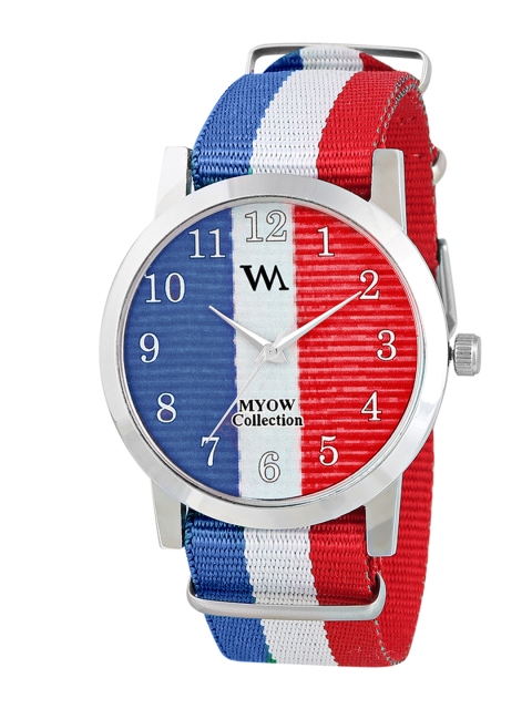 WM Men Red & Blue Analogue Watch WMAL-FRANCEsl