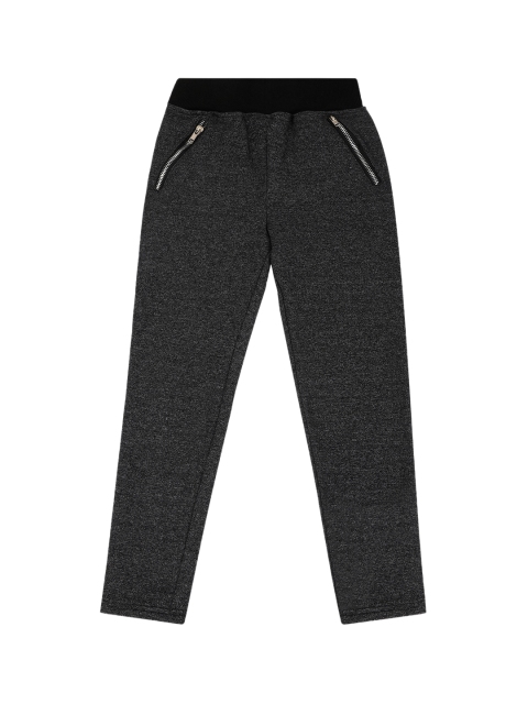Punkster Girls Black Solid Jeggings